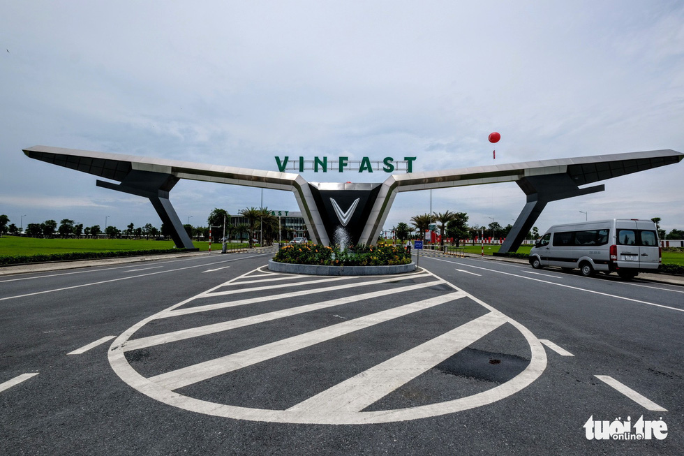 VinFast's state-of-the-art automobile manufacturing factory built in Hai Phong (Photo: Tuoi Tre Online)