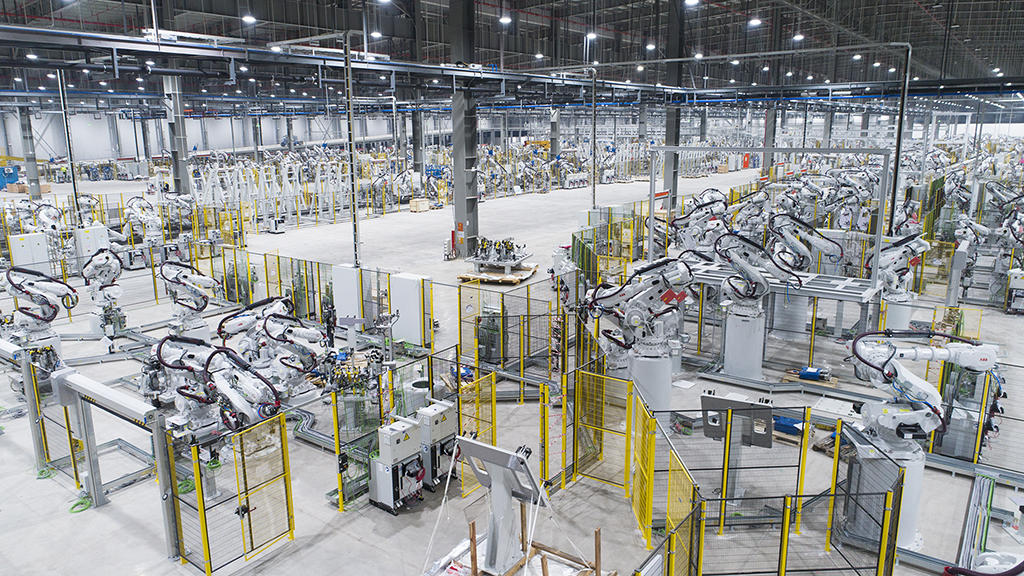 VinFast Body Shop is 100% automated