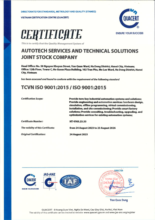 Chứng nhận ISO 9001:2015