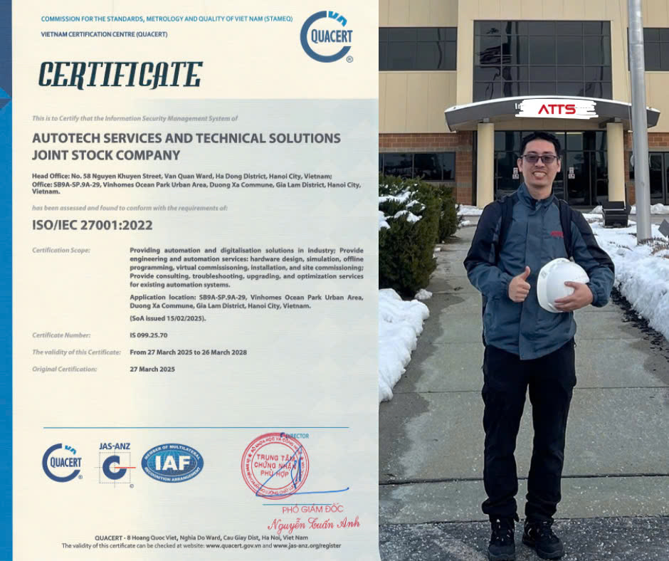 ATTS đạt chứng nhận ISO